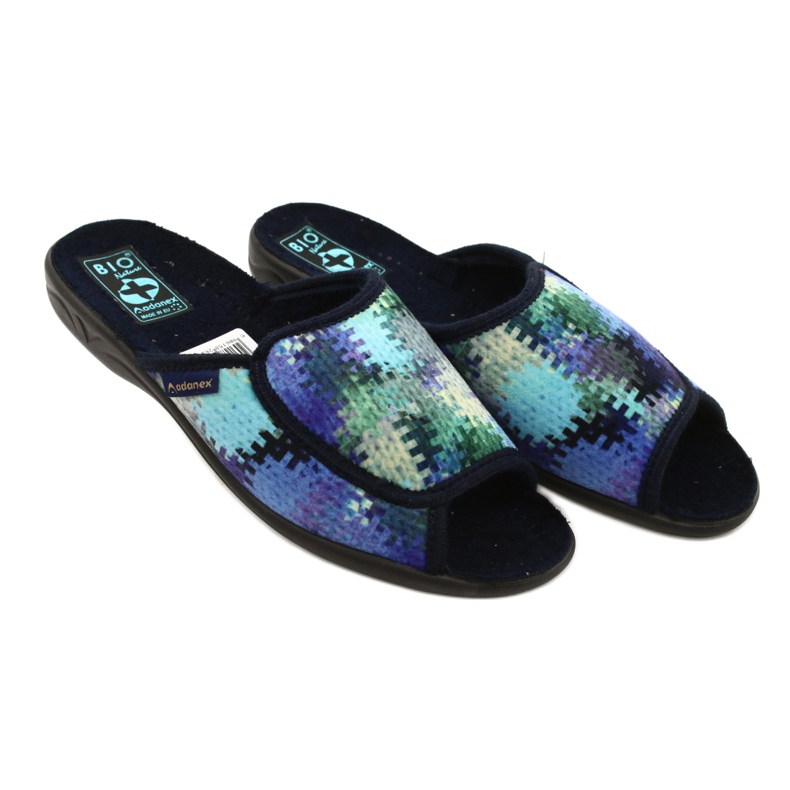 Pantuflas de Mujer Adanex 26264 Sweet azul marino azul verde 3