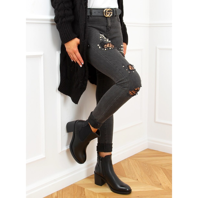 Botines Chelsea negros, negro 9565 Negro 2