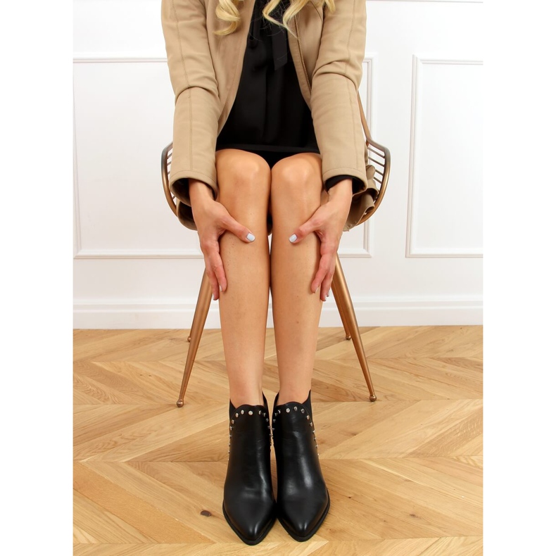 Botines Chelsea negros para mujer C753 Negro 2