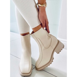 Botas de mujer crema QT33P Beige 4
