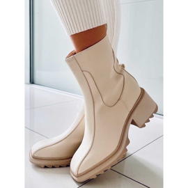 Botas de mujer crema QT33P Beige 1