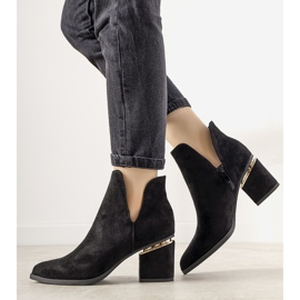 Botas negras elegantes con recortes de Josie negro 1