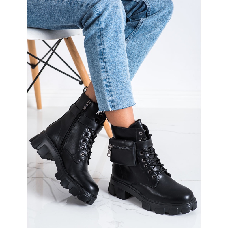 SHELOVET Trabajadores cálidos con un bolsillo negro 1