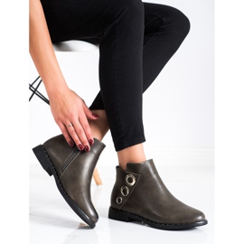 Goodin Botas con adornos de plata marrón 3