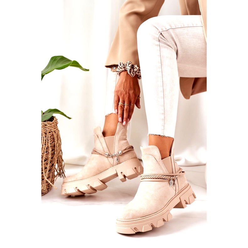 PS1 Warm Booties Botas Jodhpur Beige Buena Idea 2