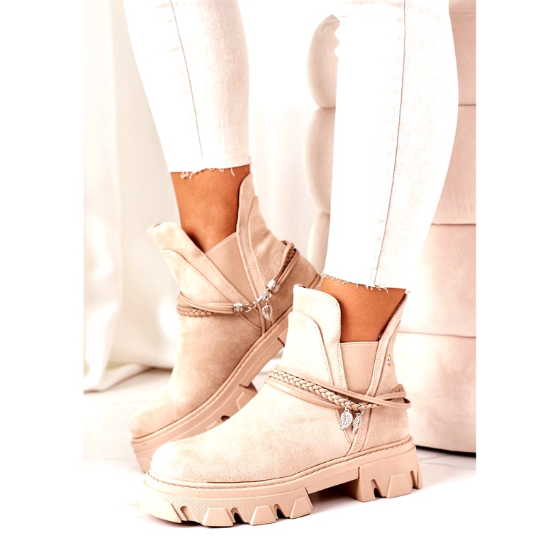 PS1 Warm Booties Botas Jodhpur Beige Buena Idea 3