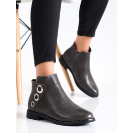 Goodin Botas con adornos de plata marrón 2
