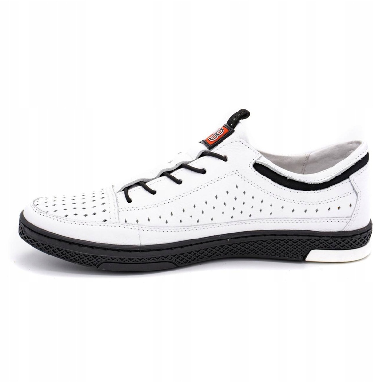 Polbut Zapatos de verano para hombre en piel K22 blanco 1