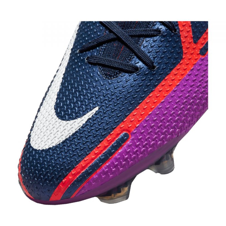 Zapatillas de fútbol Nike Phantom GT2 Elite Fg M CZ9890-415 naranja, morado, azul marino violeta 2
