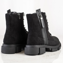 Cm Paris Tramperos negros con cremallera decorativa 4