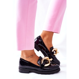 Zapato piel Nicole Lacado Negro 2665 3