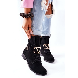 Botas Negras Mujer Ante Nicole 2676 negro 2