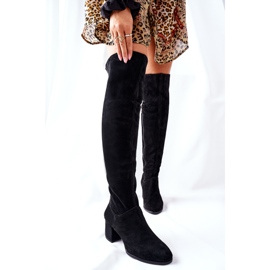 Botas Negras Ante Nicole 2582 negro 2