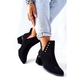Lewski Shoes Botas De Ante Con Recortes De Mujer Lewski Black 3074 / B negro 5