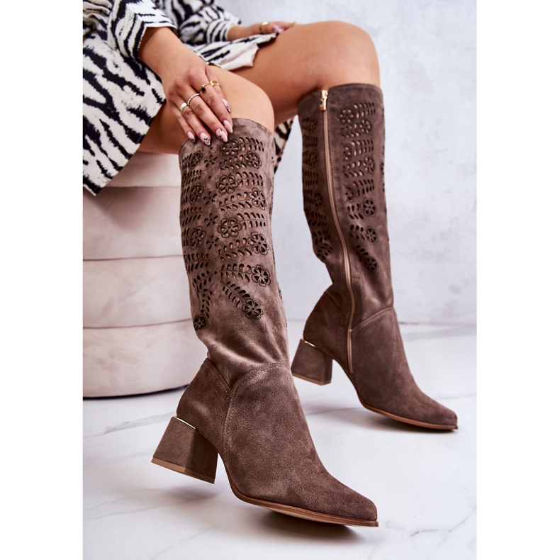 Lewski Shoes Botas Lewski Ante Calado Marrón Romena 2