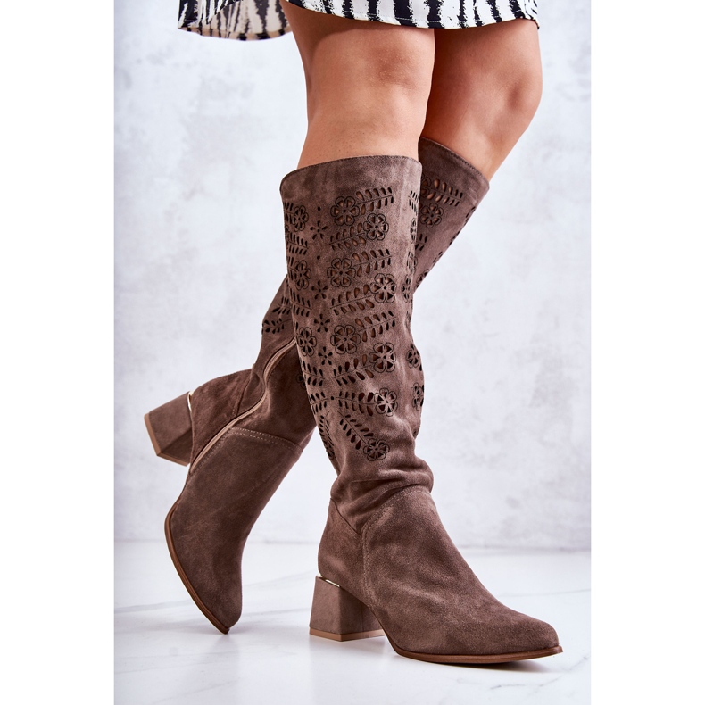 Lewski Shoes Botas Lewski Ante Calado Marrón Romena 1