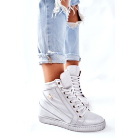 Lewski Shoes Zapatos Deportivos Mujer en Piel Lewski Silver 3079 plata 7