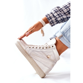 Lewski Shoes Zapatos Deportivos Mujer en Piel Lewski Golden 3079 dorado 5