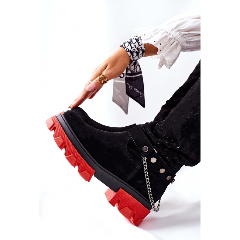 Lewski Shoes Botas de Piel Mujer Lewski Black Suede 2866 negro 1