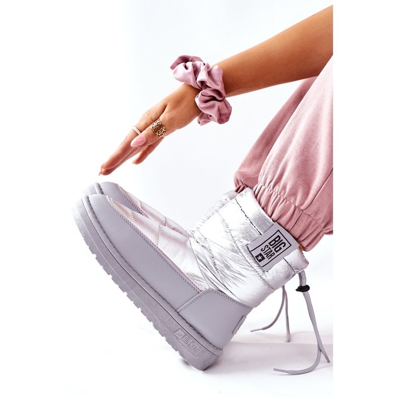 Botas de nieve para mujer Big Star II274118 Silver plata 1