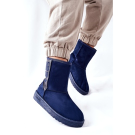 Botas de nieve para mujer Big Star EE274416 Azul marino 4