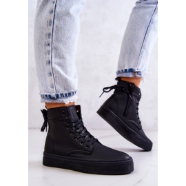Zapatillas altas de mujer Big Star II274096 Negro 3