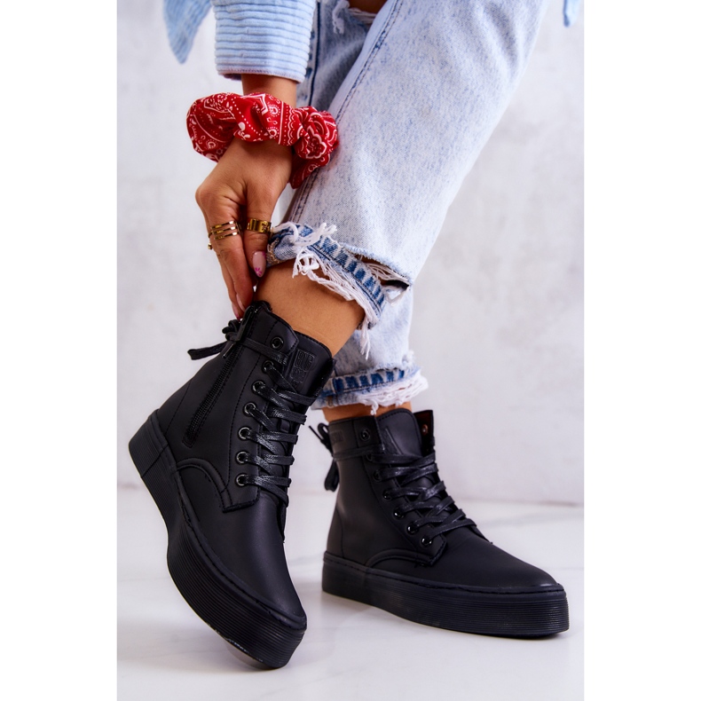 Zapatillas altas de mujer Big Star II274096 Negro 2