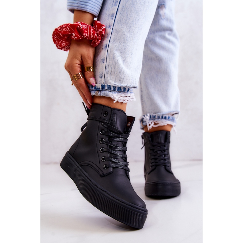 Zapatillas altas de mujer Big Star II274096 Negro 1