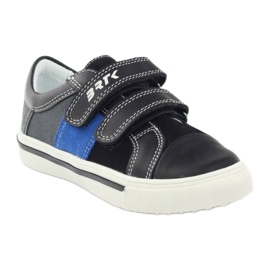 Zapatos de niño Bartek 15607 negro multicolor gris azul 1