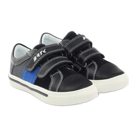 Zapatos de niño Bartek 15607 negro multicolor gris azul 4