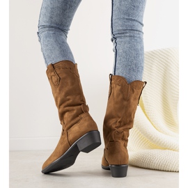 Botas vaqueras LuckyShoes camel marrón 2