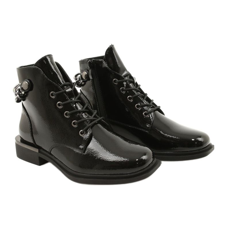 Botas Con Cadena Sergio Leone BT405 Negro 4