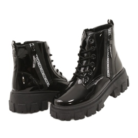 NEWS Novedades Trabajadores lacados Timberki 21BT26-4266 Negro 4