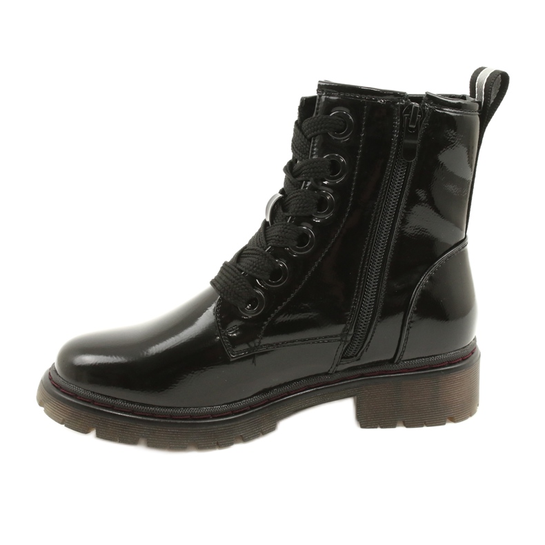 Evento Boots clásicos de mujeres Boots barnished Evalo 21BT35-4233 Negro 1