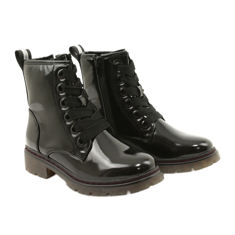 Evento Boots clásicos de mujeres Boots barnished Evalo 21BT35-4233 Negro 5