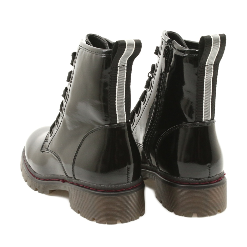 Evento Boots clásicos de mujeres Boots barnished Evalo 21BT35-4233 Negro 4