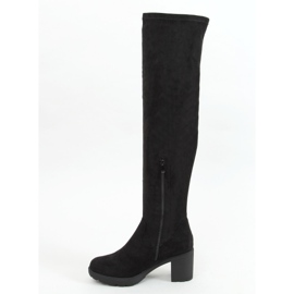 Botas mosqueteras con tacones anchos negro Y8603 Negro 1 Botas mosqueteras con tacones anchos negro Y8603 Negro 1