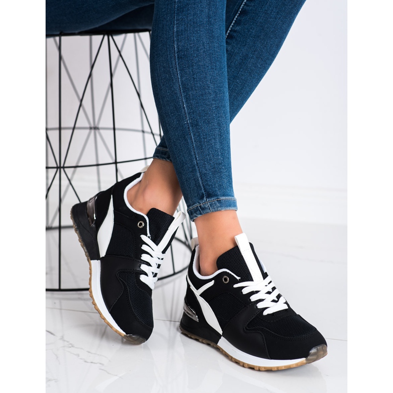 SHELOVET Zapatillas deportivas negras negro 1