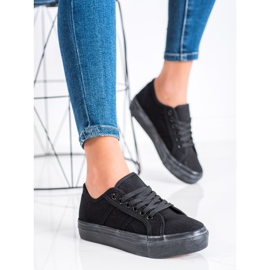 Bella Star Zapatillas negras en la plataforma negro 2