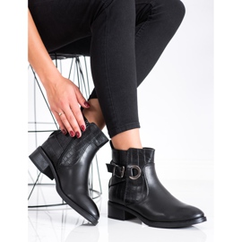 Super Mode Botas casuales con hebilla negro 2 Super Mode Botas casuales con hebilla negro 2