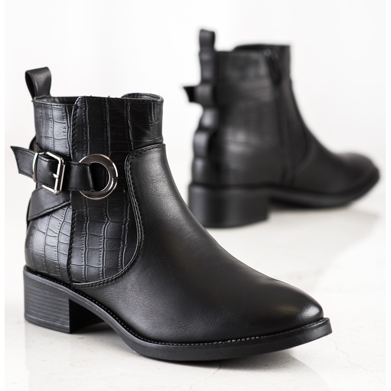 Super Mode Botas casuales con hebilla negro 1 Super Mode Botas casuales con hebilla negro 1