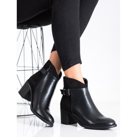 SHELOVET Botines negros en un poste 3