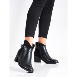 SHELOVET Botines negros en un poste 4
