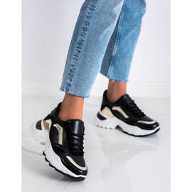 SHELOVET Zapatillas con estilo negro 3