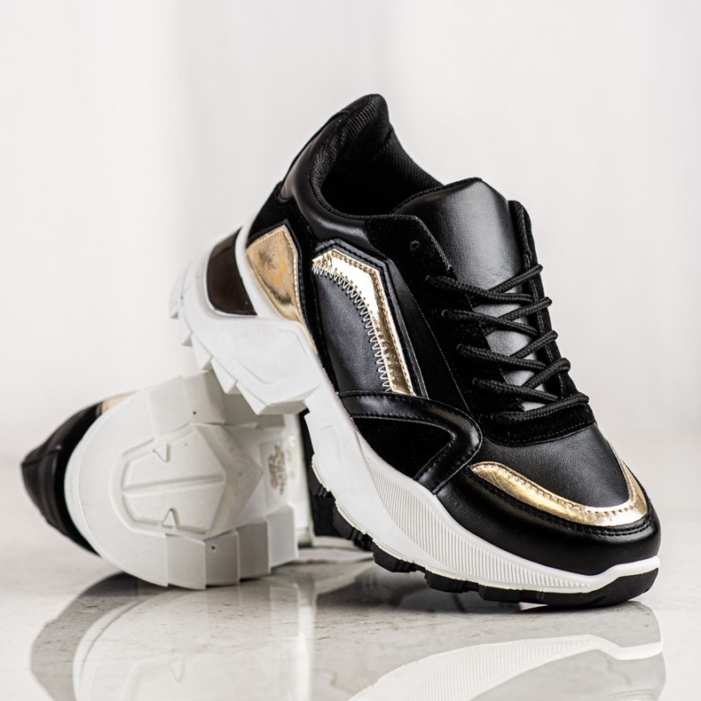 SHELOVET Zapatillas con estilo negro 1 SHELOVET Zapatillas con estilo negro 1