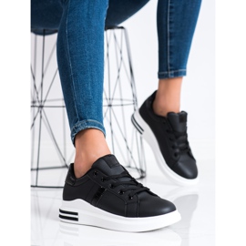 SHELOVET Zapatillas Casual Negras negro 3
