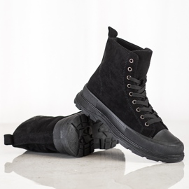 Seastar Zapatillas de ante altas negro 4