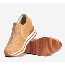 Zapatillas con cuña naranjas de Mina 1 Zapatillas con cuña naranjas de Mina 1