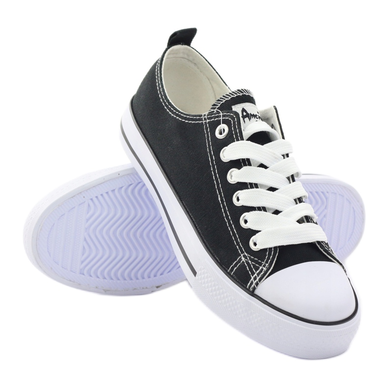 American Club Zapatillas clásicas negras American DSLN-01 shoes negro 3 American Club Zapatillas clásicas negras American DSLN-01 shoes negro 3