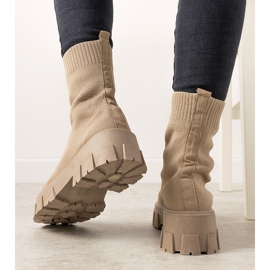 Botas beige con suela gruesa Randy 2 Botas beige con suela gruesa Randy 2